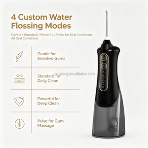 Venta caliente portátil Ipx7 <span class=keywords><strong>Dental</strong></span> Water Flosser para limpieza de dientes <span class=keywords><strong>Irrigador</strong></span> oral inalámbrico con 4 modos - Product Image 4