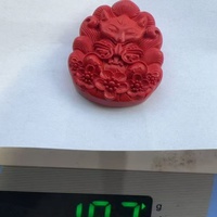 Collier artisanal en pierre de grès rouge cinabre, Bouddha Maitreya pour homme et femme, cadeaux pour enfants, musculation