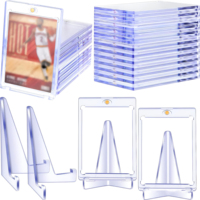 Porte-cartes magnétique 35PT One Touch avec revêtement anti-UV, étui de protection transparent pour cartes, présentoir pour collectionneurs de cartes TCG