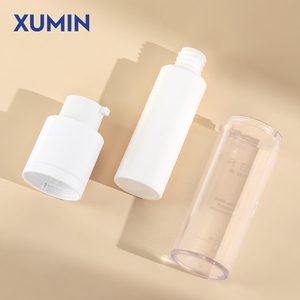 Botella de Plástico Recargable de Lujo sin Aire, 15ml 30ml 50ml, Blanca Esmerilada, Envase con Bomba para Lociones Cosméticas y Sueros - Product Image 5