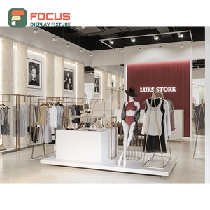 Vitrine en métal et verre avec revêtement en poudre pour magasin de détail professionnel, service ODM pour magasin de vêtements - Product Image 3