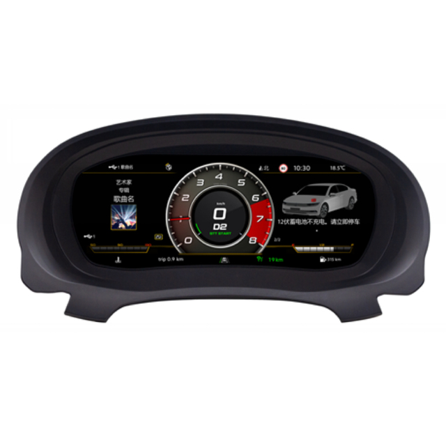 Upgrade New Linux Dashboard LCD Digital Speedometer Panel Cluster for Volkswagen VW Golf 6 2008-2019 Auto Meter