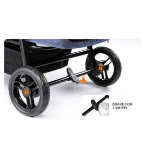 Bán Buôn Nhà Máy Ánh Sáng Màu Xanh Xách Tay Sang Trọng Thời Trang Dây Kéo <span class=keywords><strong>Pet</strong></span> Dog Wagon Xe Đẩy Tàu Sân Bay Với 4 Bánh Xe <span class=keywords><strong>Pet</strong></span> Xe Đẩy Con Chó - Product Image 3
