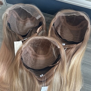Perruque Lace Front HD 5 pouces, 6 couleurs, cheveux européens indétectables, brun miel, densité 150%, nœuds simples, dos élastique respirant - Product Image 1