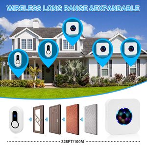 Proveedor de Daytech, <span class=keywords><strong>timbre</strong></span> inalámbrico, <span class=keywords><strong>timbre</strong></span> de puerta, botón <span class=keywords><strong>pulsador</strong></span> impermeable, más de 1000 pies para el aula y el hogar - Product Image 4