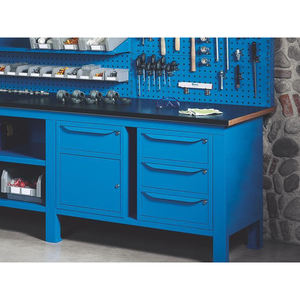 Couvercle en acier caoutchouté Fami pour établis avec plateau multiplex, 2000x750x22mm - Product Image 3