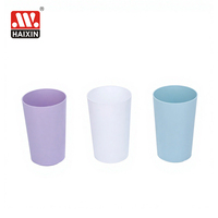 Gobelet empilable en plastique incassable Haixin Kitchen de 380 ml (13 oz), réutilisable, sans BPA, pour thé glacé, pique-nique scolaire