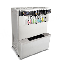 Machine à glace molle commerciale neuve, homologuée CE ETL, 7 saveurs de fruits, facile à utiliser, double tension, garantie 1 an