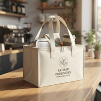 Sac isotherme personnalisé en aluminium et mousse EPE avec poignée de transport pliable pour la livraison de nourriture à emporter