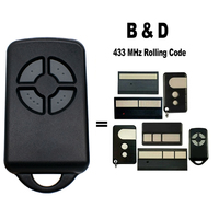 Télécommande de porte de garage B&D Tritran 433,92 MHz à code roulant, compatible avec B&D TB5 TB4 TB2 BD4 BD2 CAD615 CAD616 62730 62733 70241