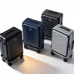 Valigia Rigida con Apertura Frontale 20/24 Pollici, Colori Personalizzabili, Produzione Diretta, Grande Capacità, Bagaglio a Mano con Ruote Girevoli - Product Image 1