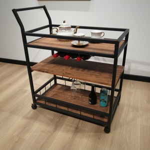 Cross-border American-style hand-<b>pulled</b> food <b>carts</b> for home and commercial use, directly supplied by manufacturers, mobile tea - Product Image 1