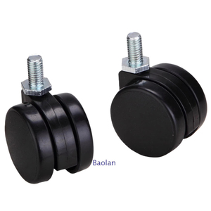 Ruedas Giratorias Dobles de Alta Resistencia Directas de Fábrica, Diseño sin Frenos, Ruedas de Repuesto para Sillas de Oficina - Product Image 4