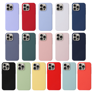 Sản phẩm hot cho Iphone 15 Silicone Trường hợp Chất lỏng tinh khiết cao su điện thoại thông minh Cover quay lại chống sốc thiết kế chính thức iPhone 15 trường hợp điện thoại - Product Image 6