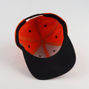 Nouveau design personnalisé <span class=keywords><strong>deux</strong></span> tons 6 panneaux <span class=keywords><strong>Snapback</strong></span> avec logo de broderie 3D et logo de broderie plat des <span class=keywords><strong>deux</strong></span> côtés <span class=keywords><strong>Snapback</strong></span> en coton Gorras - Product Image 4