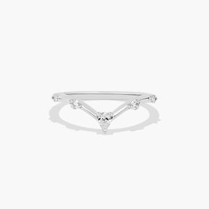 Anillo de banda curva de plata de ley 925 premium con diamante de moissanita para mujer, regalo de joyería para boda, compromiso o aniversario - Product Image 6