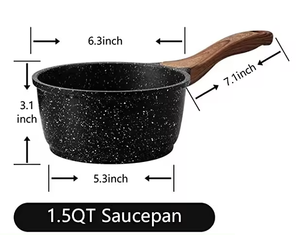 ESLITE <span class=keywords><strong>Leben</strong></span>-Olla antiadherente para sopa de 5 cuartos de galón, con revestimiento de piedra de granito, tapa ecológica de estilo clásico al por mayor - Product Image 5