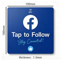 Autocollant NFC personnalisé pour avis Google, panneau intelligent en PVC pour réseaux sociaux, stimulez le marketing de votre entreprise