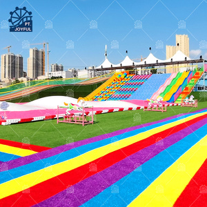 Le parc d'attractions extérieur monte toboggan arc-en-ciel en plastique toboggan coloré pour adultes et enfants pour aire de jeux - Product Image 2