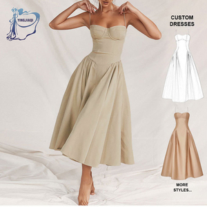 Vestido Casual Elegante Personalizado OEM para Mujer, Vestido Ajustado sin Espalda, Vestidos de Moda para Mujer, Vestidos de Verano para Fiesta, Vestidos de Noche - Product Image 1