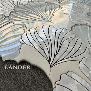 <span class=keywords><strong>Mosaïque</strong></span> de jet d'eau en forme de coquille en marbre blanc cristallin Lander Stone, nouveau design de jet d'eau pour la <span class=keywords><strong>cuisine</strong></span> et la salle de bain - Product Image 5