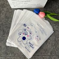Sacs à provisions au détail découpés avec des matrices impression de logo personnalisé poignée pliante sacs en plastique PE emballage commercial sacs de boutique