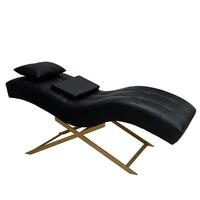 Table de soin professionnelle Sunkin B096 avec cadre en acier inoxydable, portable pour salon, combo table de soin du visage/siège pour sourcils