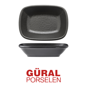 Black Matt Rectangular <b>Bowl</b>. 12.5 × 9 cm Gural - Product Image 4