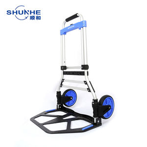 Capacité de charge de 220lb Personnaliser le chariot à bagages pliable en aluminium robuste Style bricolage - Product Image 4