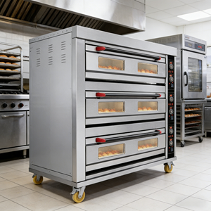 Four à pizza électrique commercial multifonction Unitech HGB-312D 38KW avec écran LED en acier inoxydable, garantie 1 an - Product Image 3