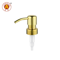 Pompe à savon en métal, pompe à shampoing en acier inoxydable 304, corps robuste en acier inoxydable, pour lavabo de salle de bain
