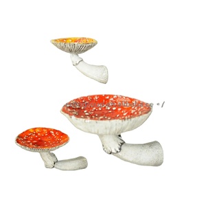Estante colgante de setas, marco de decoración de setas, estante flotante en forma de <span class=keywords><strong>Amanita</strong></span>, estante de almacenamiento colgante de pared de 3 tamaños, decoración de jardín, nuevo - Product Image 1