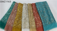 Tissu de mariée de luxe, perles de mariage, séquence, dentelle, broderie, dentelle, vêtements pour femmes