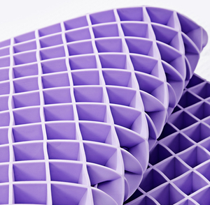 4CM kalın mavi hiper elastik izgara yatak TPE jel lateks <span class=keywords><strong>Topper</strong></span> soğutma masaj yaz kullanımı için katlanmış tasarım ev hastane otel - Product Image 4