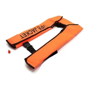 เสื้อชูชีพสะท้อนแสงแบบเป่าลม ผลิตจากโฟม PVC และผ้า Oxford พร้อมนกหวีดสำหรับช่วยเหลือ จัดจำหน่ายโดยตรงจากโรงงาน - Product Image 4