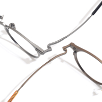 Monture de lunettes optiques unisexe en titane massif à monture complète, style professionnel classique, adaptée aux visages en forme de losange, verres personnalisés