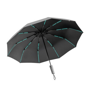 Modern 5cm Strap Iron Tube 70% Fully <b>Automatic</b> Opening Closing Dual-Use Business Travel <b>Umbrella</b> for Men Large Folding 105cm - Product Image 1