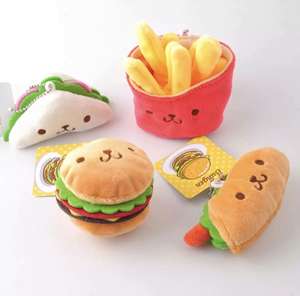 พวงกุญแจเครื่องทำแซนด์วิชเบอร์เกอร์แสนนุ่มน่ารักสำหรับของเล่น - Product Image 6