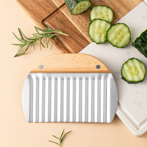 <b>Multifunctional</b> Stainless Steel Potato <b>Cutter</b> Home Kitchen Wave Knife for French Fries Fancy Fruit & <b>Vegetable</b> Tool - Product Image 4