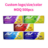 Heal Seal Food Packaging Bag Brown Kraft Chocolate Fruit Nut Snack Granola Energy Bar Wrapper Packaging