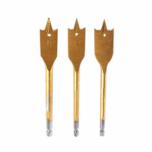 <span class=keywords><strong>Set</strong></span> mata bor Spade <span class=keywords><strong>1</strong></span>/<span class=keywords><strong>4</strong></span> ", mata bor baja karbon 10-25mm perubahan cepat untuk pengeboran pekerjaan kayu halus - Product Image 6