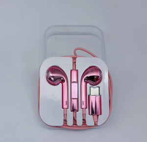 หูฟังแบบมีสายสีชมพู Type C หูฟังแบบมีสายโครเมียม หูฟังโลหะ หูฟังแบบมีสายโครเมียม Type C หูฟังแบบมีสายสีโครเมียม - Product Image 6