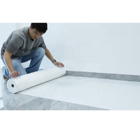 Prix de Gros Rouleau de Protection de Plancher Temporaire Auto-Adhésif Étanche Recouvrement 1X25/50m Tapis de Protection de Sol en Non-Tissé pour Peintre