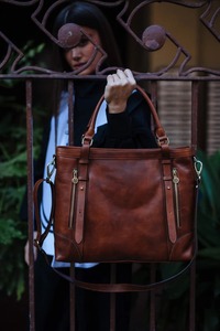 Most Selling Elegant Brown Leather Hand <b>Bag</b> for Women with Strong Stitching and <b>Long</b> Lasting Use Available At Best Price - Product Image 3