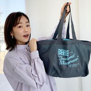 Appendice de magazines japonais Sac à provisions à cordon de grande capacité Sac de supermarché en toile portable pliable et écologique britannique - Product Image 2