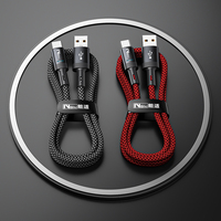 Cable de Datos USB-A a USB-C con Trenzado de Nailon, Carga Rápida 6A, 1M/1.5M para Tablet/Laptop con Apagado Automático, Venta al Por Mayor