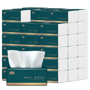 Hot Selling Custom Bathroom 20 Packs Soft Facial Tissue Paper 4 Ply Thickened High End Embossed Facial Tissues