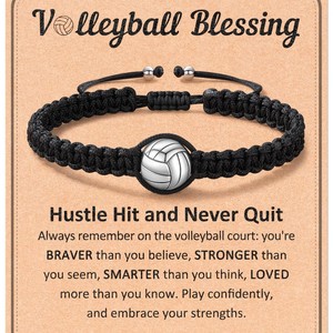 Braccialetto Sportivo Intrecciato a Mano in Corda di Nylon Regolabile Regalo di Amore <span class=keywords><strong>e</strong></span> Ispirazione Braccialetto per Incontri Sportivi di Calcio per Giocatori - Product Image 2
