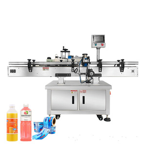 Automatic <b>Labeling</b> Machine with Double <b>Labeling</b> Heads for Plastic Bottles Bottles <b>Jars</b> in Cosmetic Packaging Line - Product Image 3