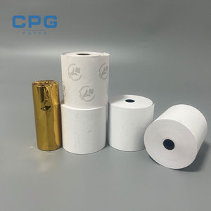 Wholesale Thermal Paper Roll 57x40mm 45gsm BPA Free High Sensitivity Long Image Retention Express Thermal Paper ATM Roll - Product Image 1